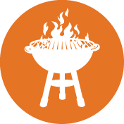 Flaming grill